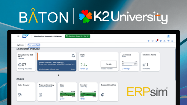 Baton Simulations Partners with K2 University to Expand Access to Experiential SAP Learning
